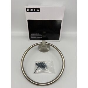 Delta Ashlyn Towel Ring Stainless Steel Wall Mount Bathroom Hardware 76446-SS